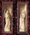 Small Triptych outer panels Renaissance Jan van Eyck